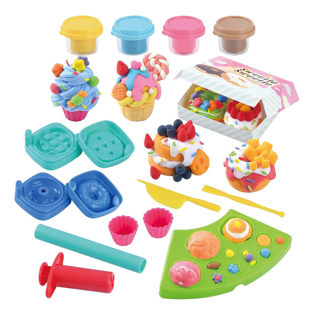Playgo cup-cake kleiset - 4 kleipotjes