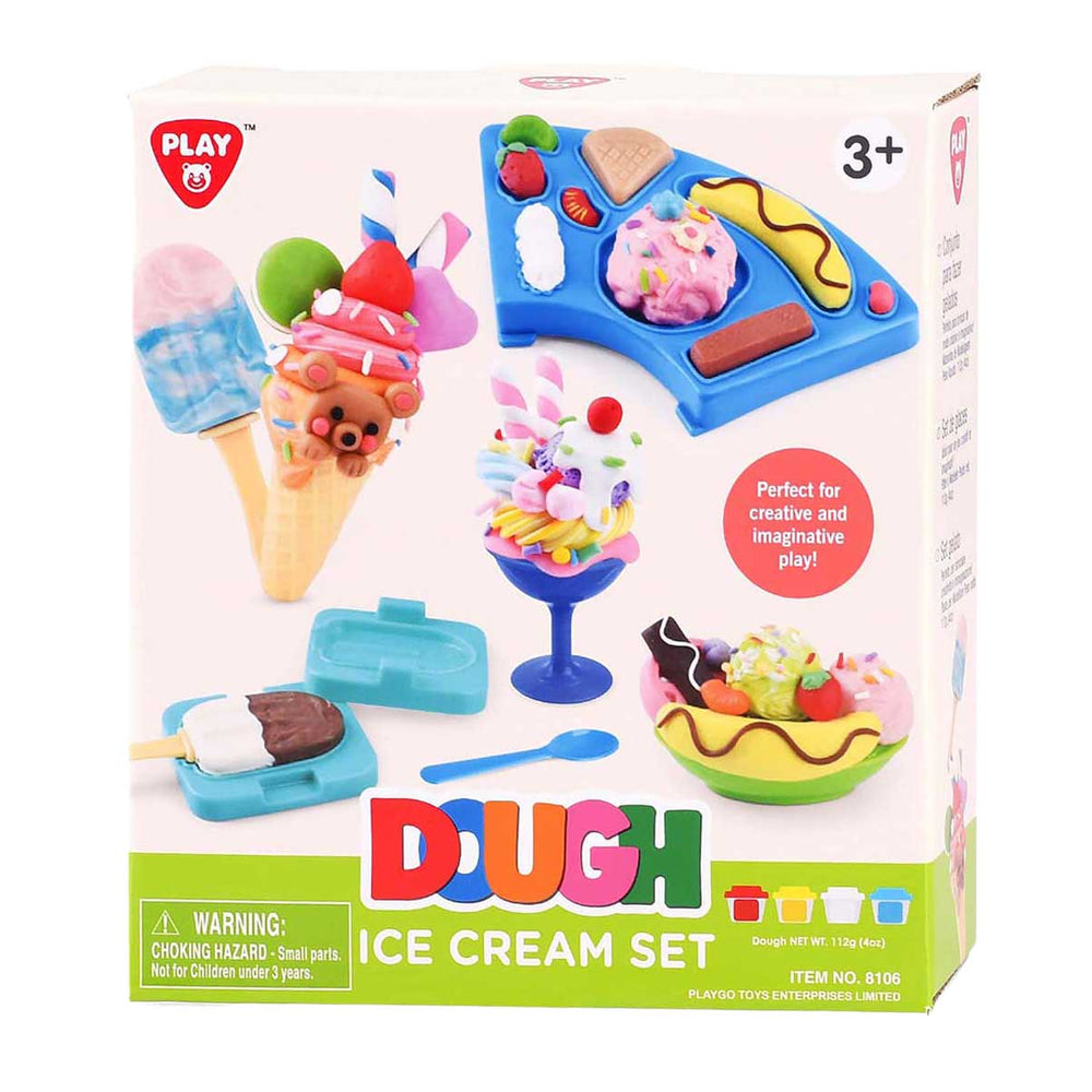 Playgo ijsjes kleiset - 4 kleipotjes
