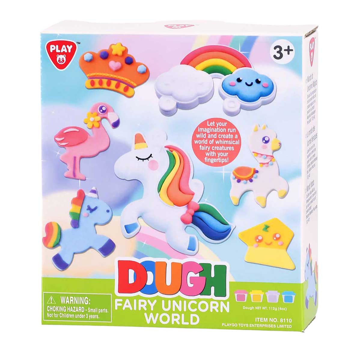 Playgo sprookjes eenhoorn kleiset - 4 kleipotjes