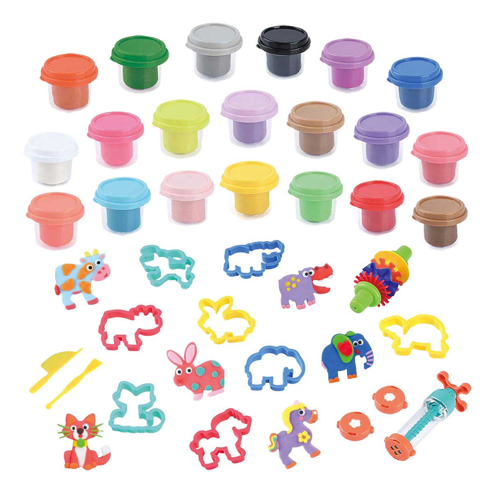 Playgo luxe knutsel kleiset - 20 kleipotjes