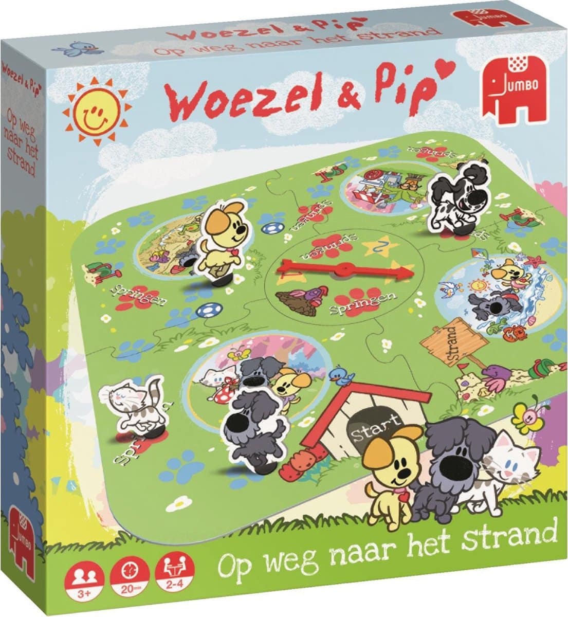 Woezel en pip op weg naar het strand ontdekkingsspel