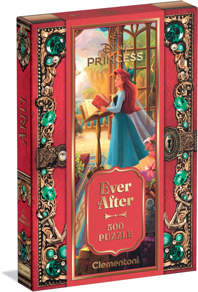 Clementoni - puzzel - ariël - disney princess - ever after collectie - 500 stukjes - vanaf 14 jaar