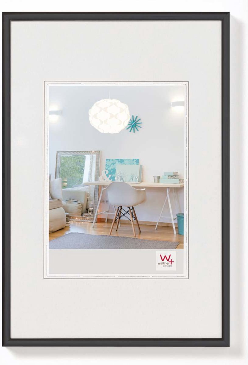 Walther new lifestyle - kunststof lijst - fotoformaat 50x60 cm - zwart
