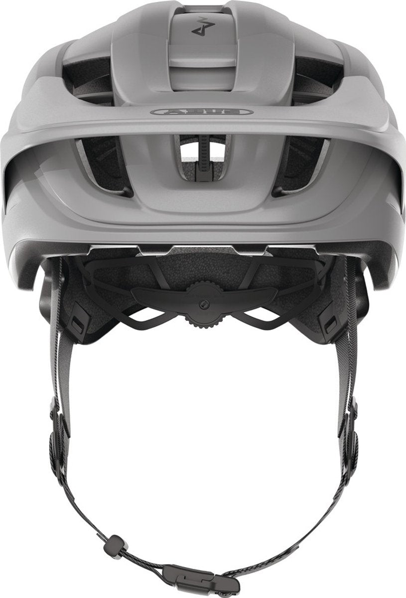 Abus fietshelm cliffhanger ti silver l - 57-61 cm - zilver - geschikt voor gebruik op mountainbikes - 365 g