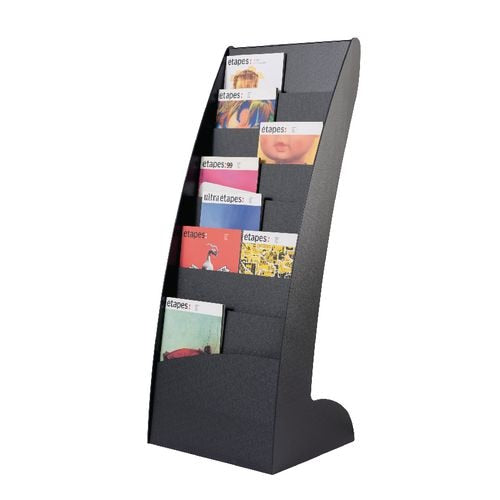Folderhouder exposito courbo paperflow 285.01 polystyreen 108,3x44,3x35cm zwart