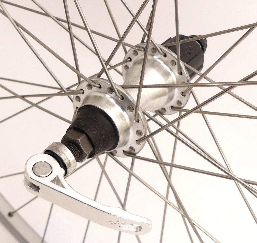 Rodi achterwiel connect 28 8 9 10 speed 622 x 19 met snelspanner en rvs spaken - zilver