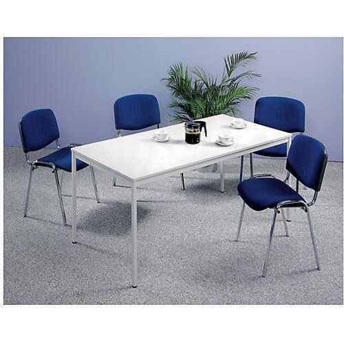 Bach vergadertafel hammerer vs166 160x80x72cm zwart beuken