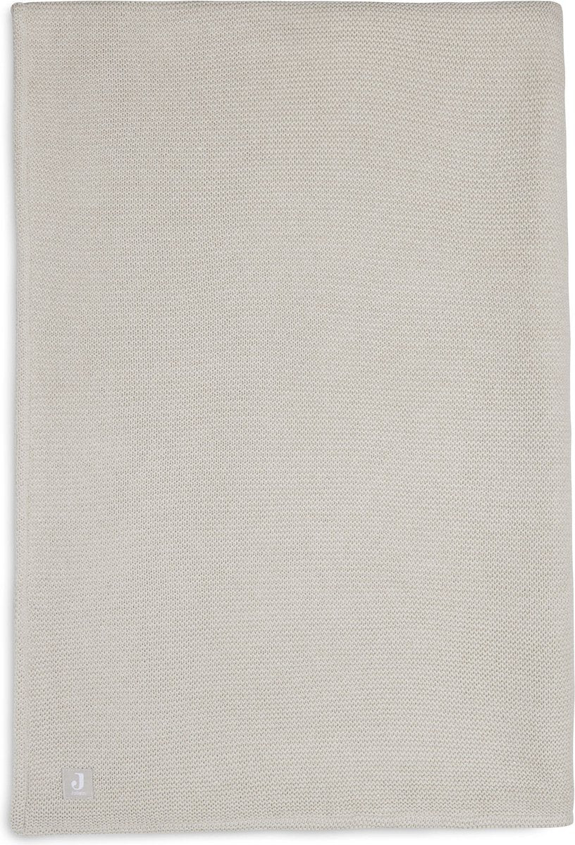 Jollein baby deken ledikant 100x150cm basic knit - nougat fleece