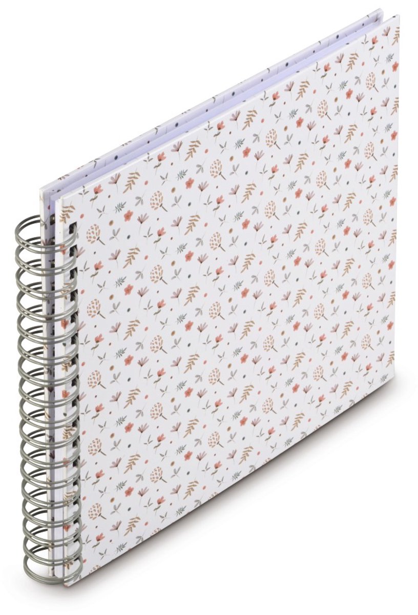 Hama spiraalalbum floral, 28x24 cm, 50 witte pagina's