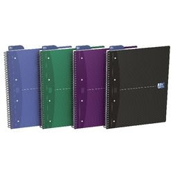 Collegeblok oxford optik papier 90g m2 23,5x32,5 gelijnd 7mm dubbelspiraal