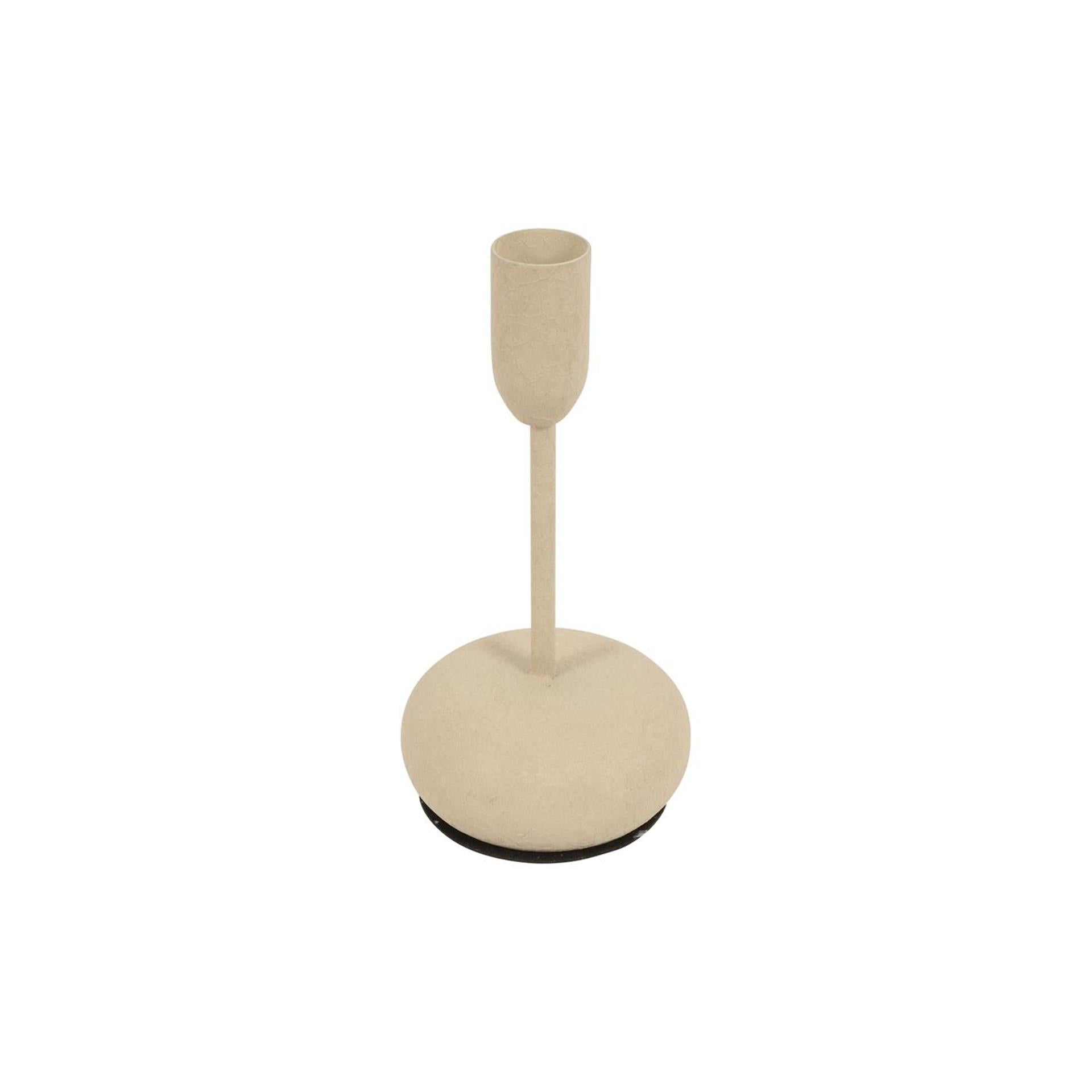 Countryfield kandelaar s creme 8x8x15,5cm