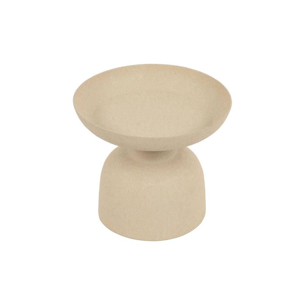 Countryfield kandelaar op voet beige 10x10x9cm