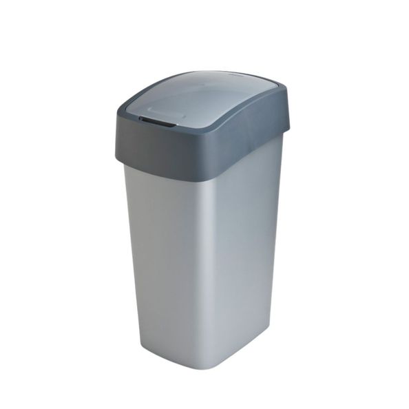 Curver afvalbak 50 liter flat antraciet