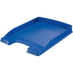 Brievenbakje plus 5237 leitz a4 25,5x3,7x36cm blauw