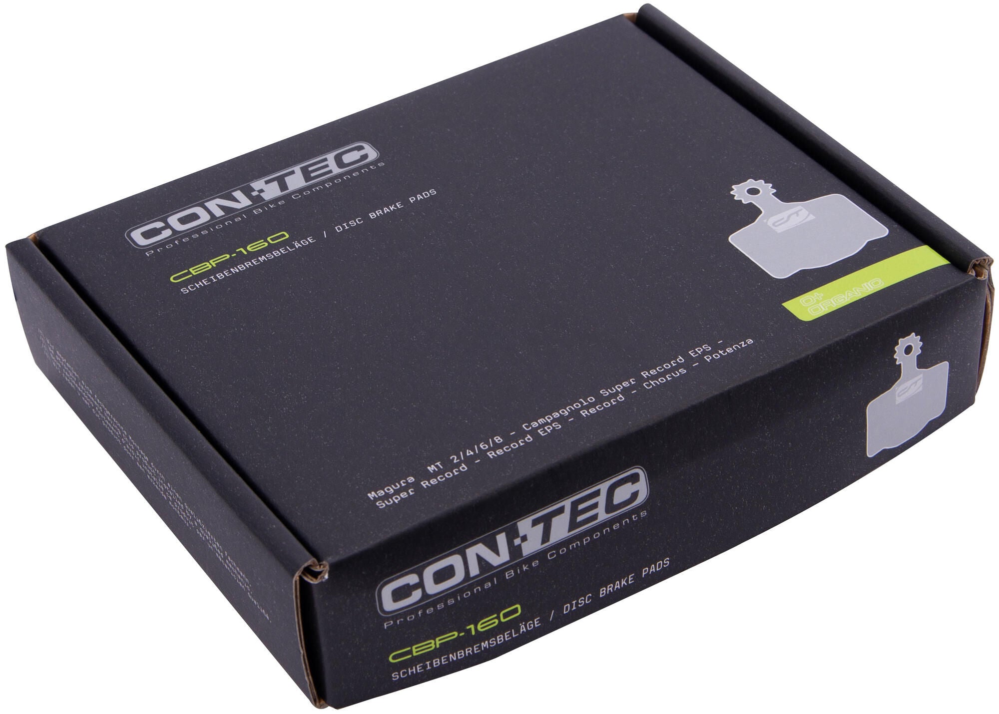 Contec schijfremblok discstop+ cbp-160 ct disc brakepad cbp-160 organic, box 25pr