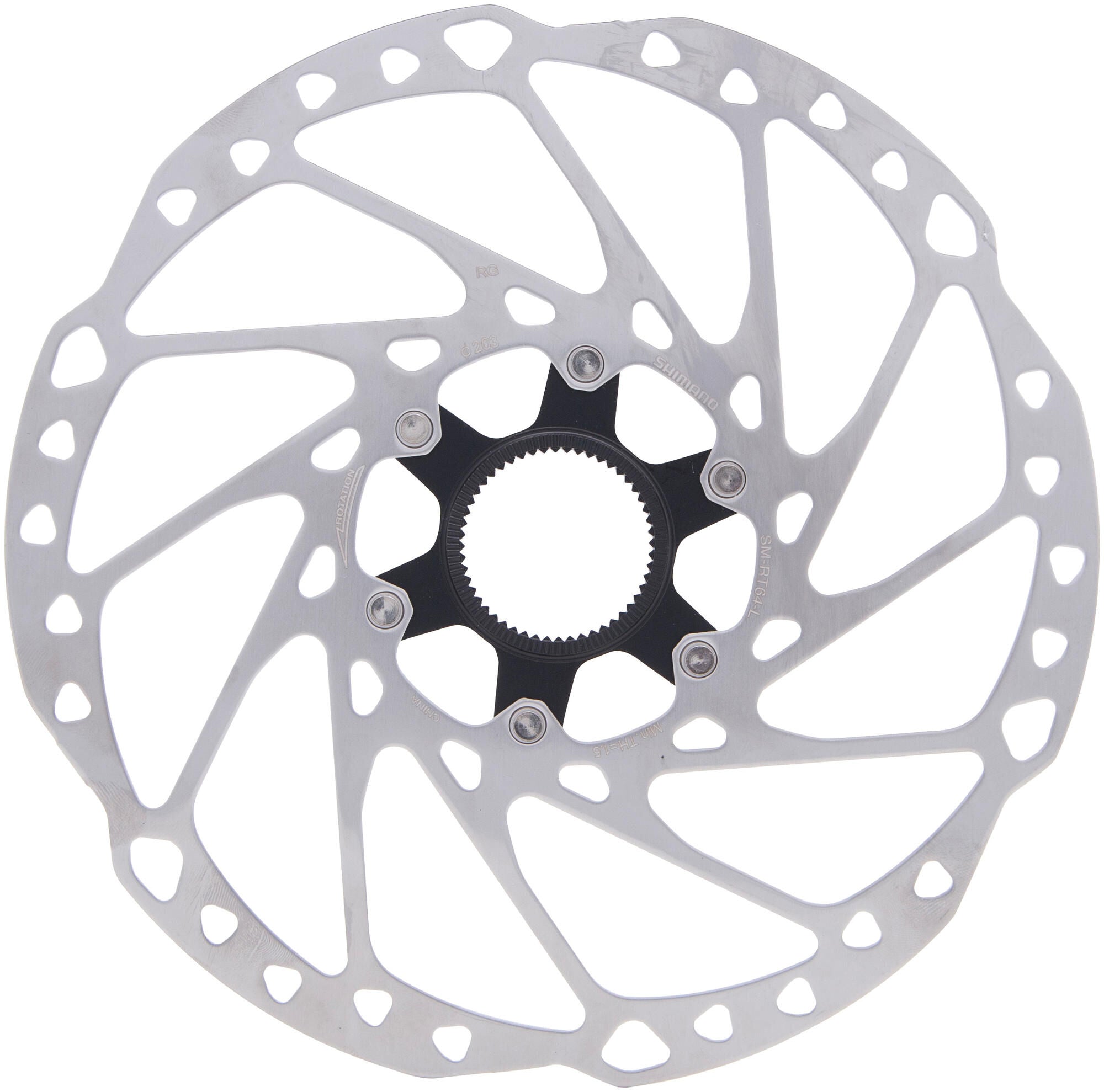 Shimano remschijf deore sm-rt64 rotor shim. deore slx 203mm cl sm-rt64