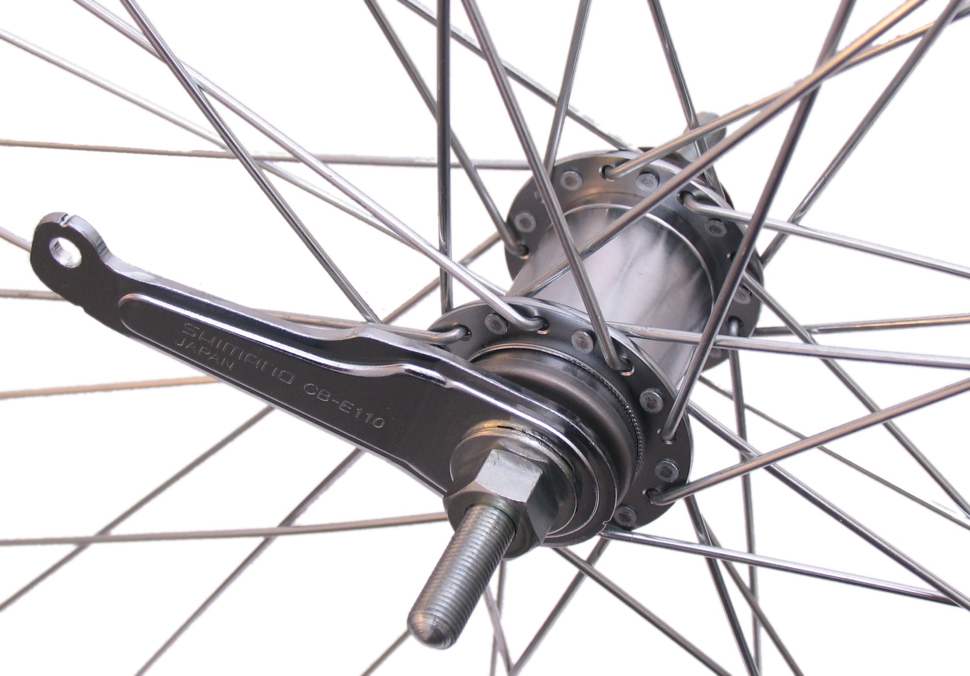 Achterwiel 28 x 1 4 aluminium Shimano remnaaf - zwart