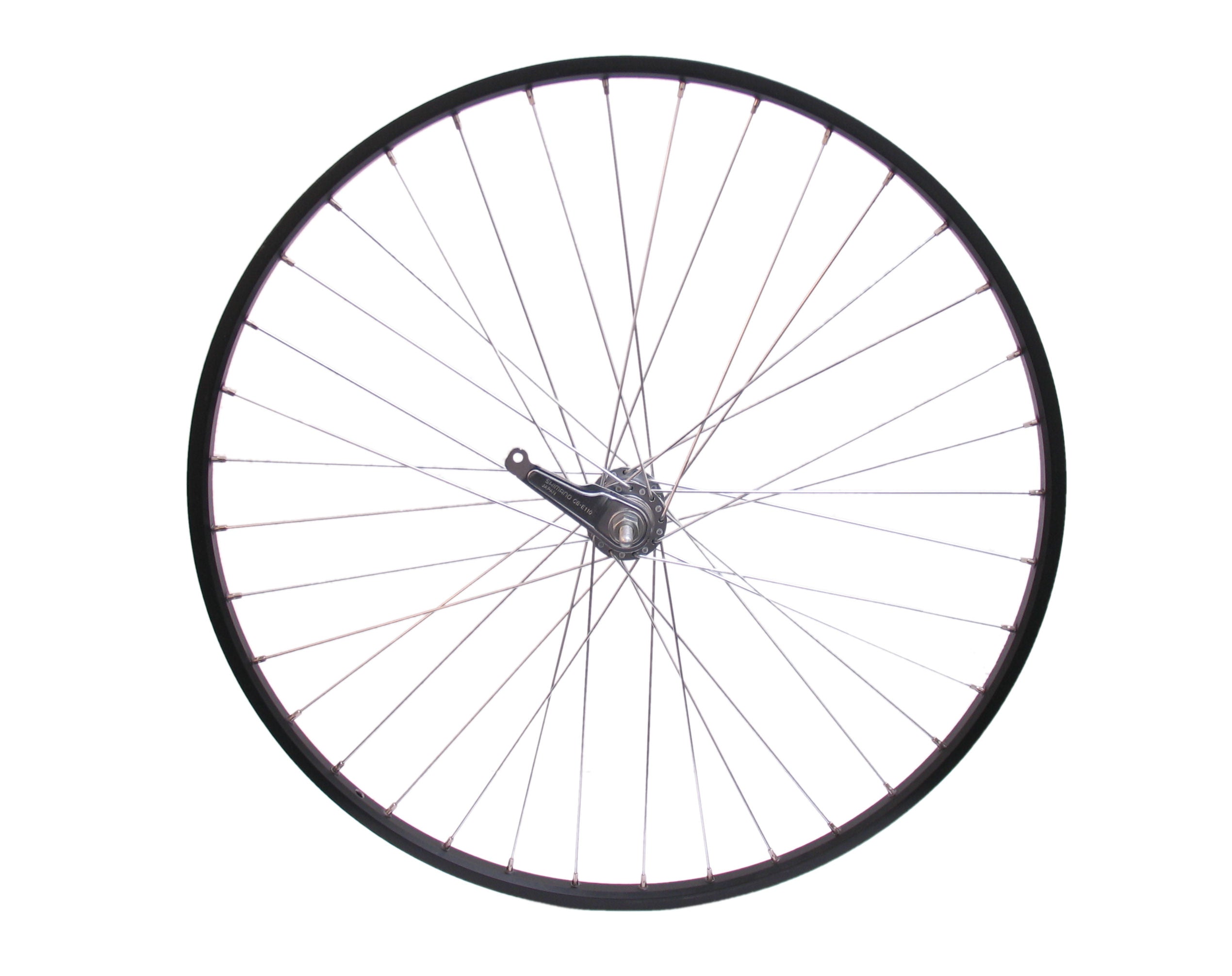 Achterwiel 28 x 1 4 aluminium Shimano remnaaf - zwart