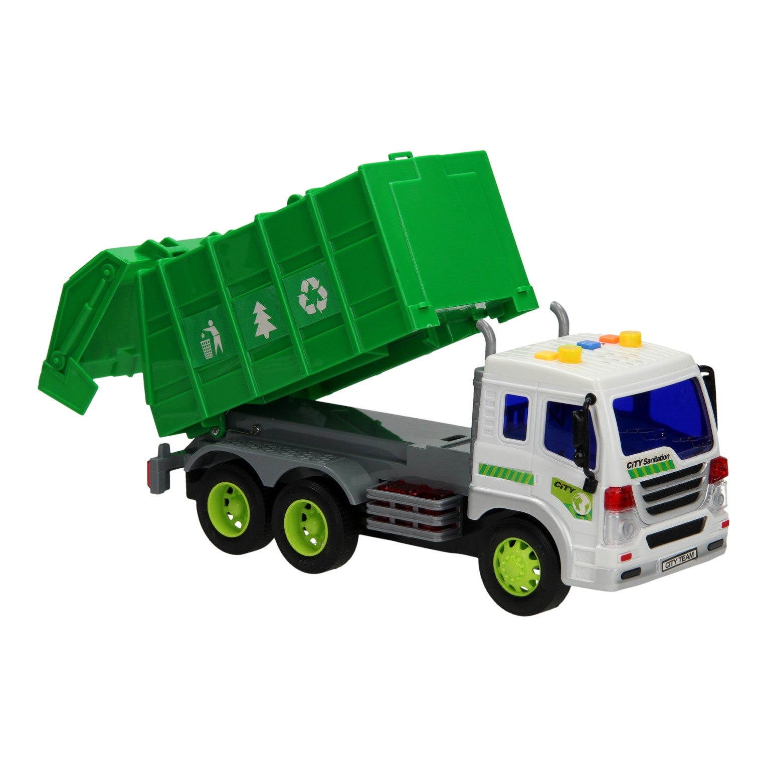 Vuilniswagen licht geluid