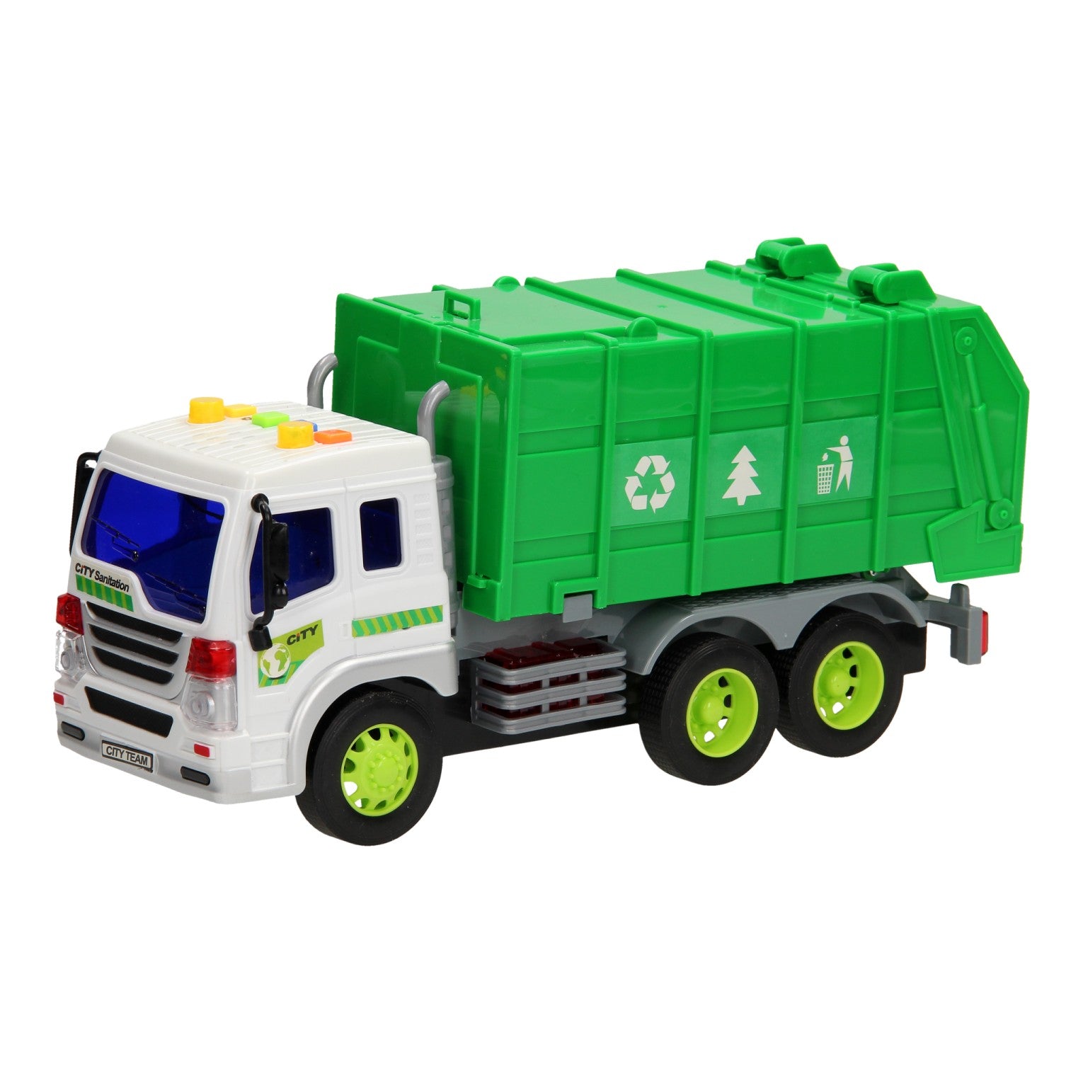 Vuilniswagen licht geluid