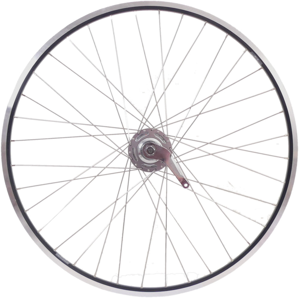 Shimano achterwiel 28 622 x 19c ryde zac19 velg met nexus 7 remnaaf - zwart zilver
