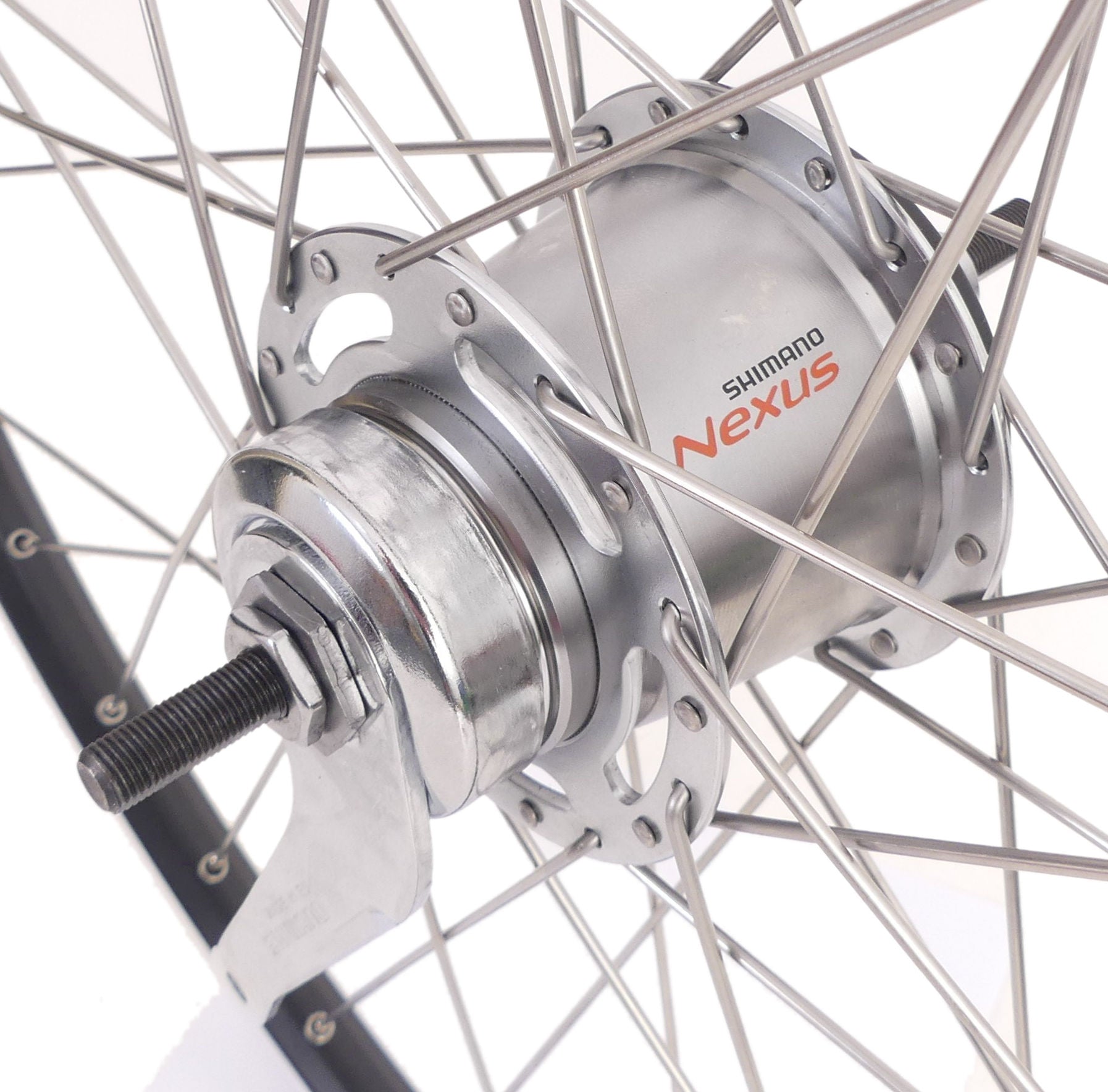 Shimano achterwiel 28 622 x 19c ryde zac19 velg met nexus 7 remnaaf - zwart zilver
