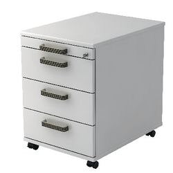 Bach mobiel ladenblok hammerer ac30 sg melamine 428x580x590mm 4 laden wit