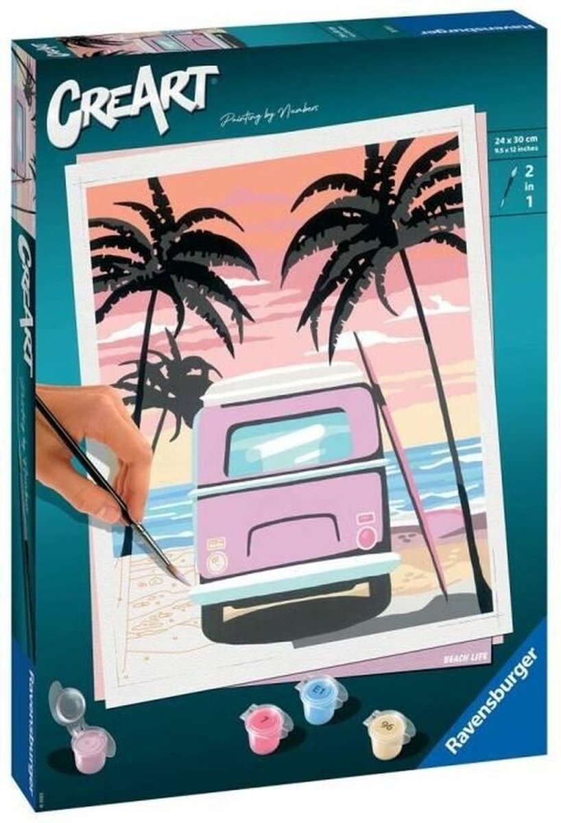 Ravensburger creart schilderen op nummer - strandleven