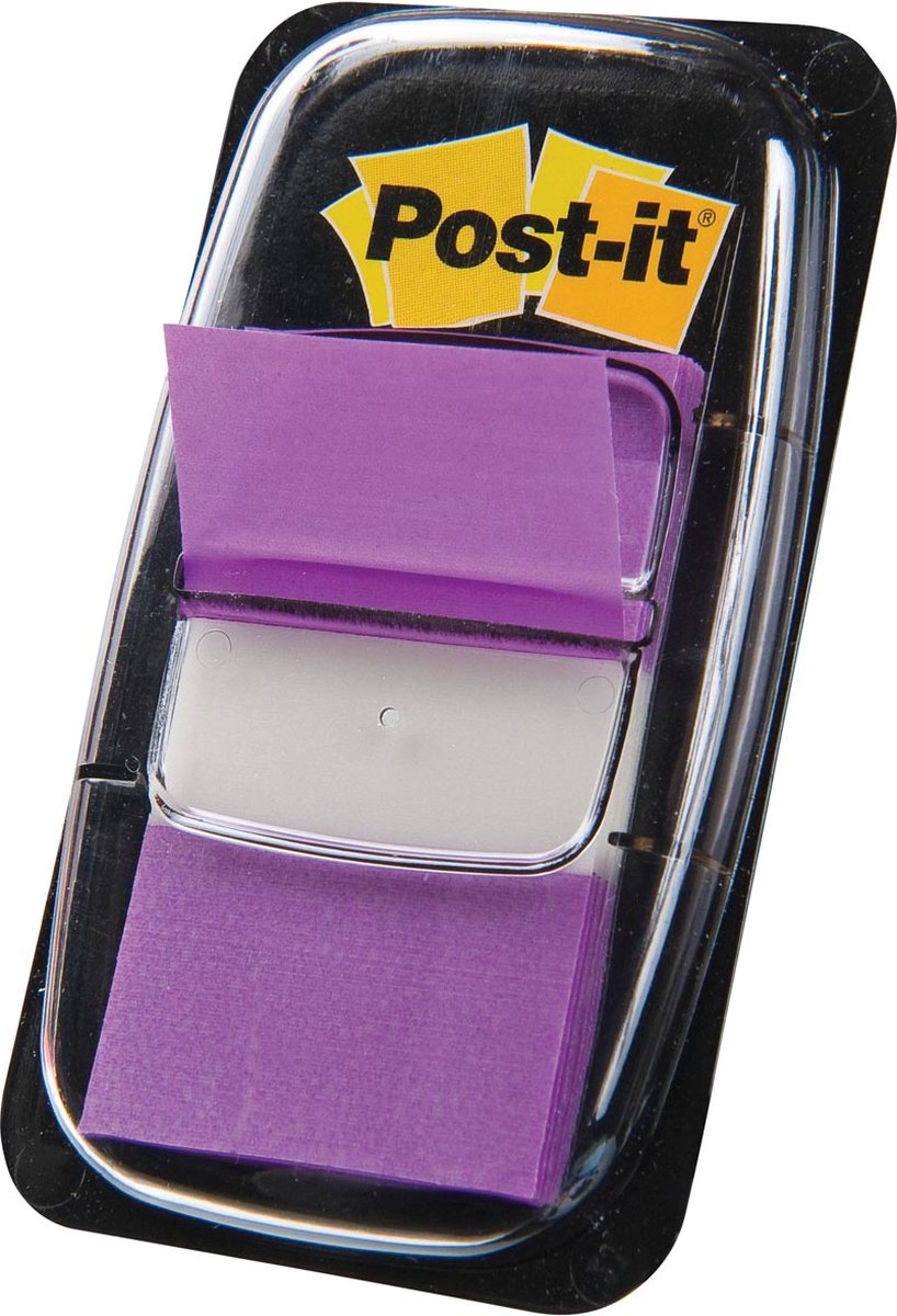 Post-it â® index standaard, paars, 25.4 x 43.2 mm, 50 tabs dispenser