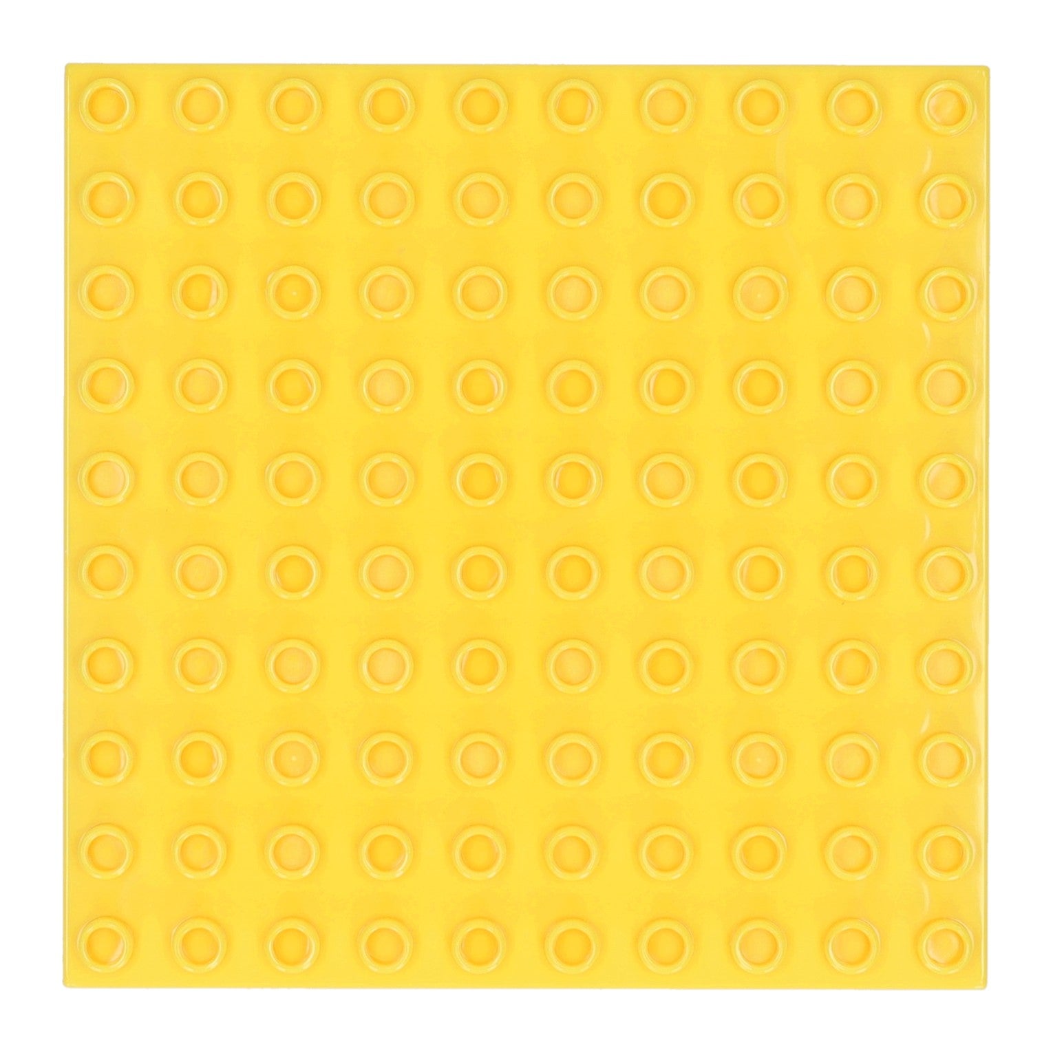 Bouwplaat geel - 16x16cm