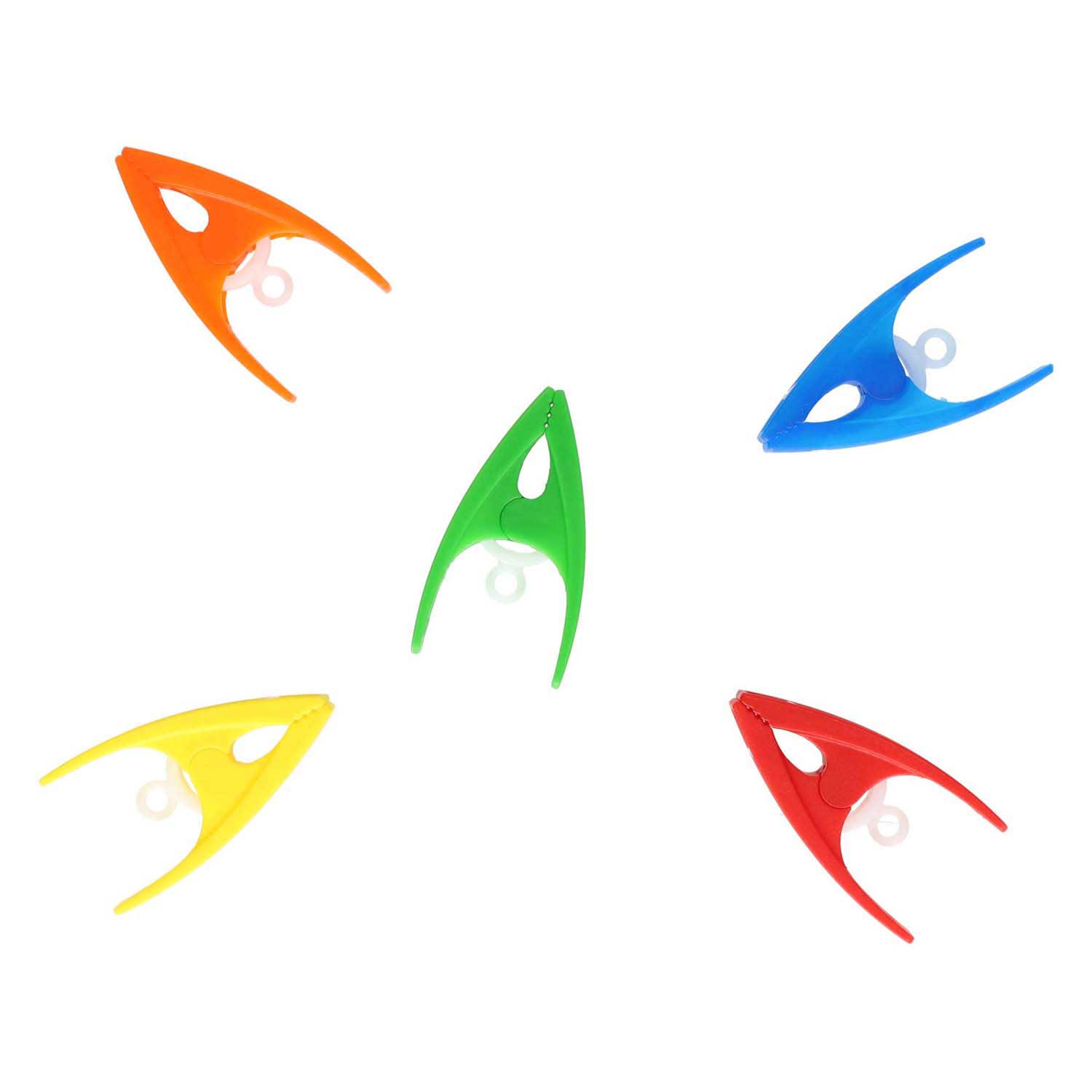 Kleurrijke clips - 30st.