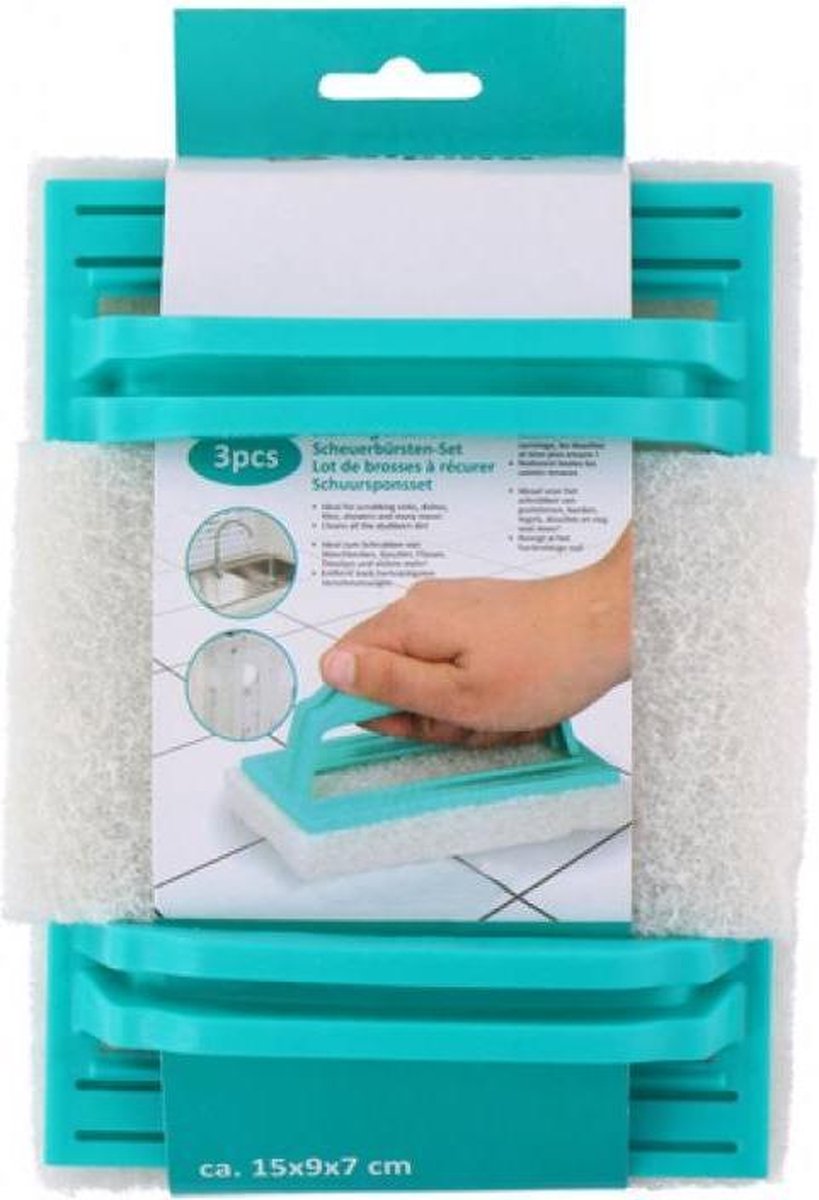 Alpina scouring brush set 3pcs pp pes