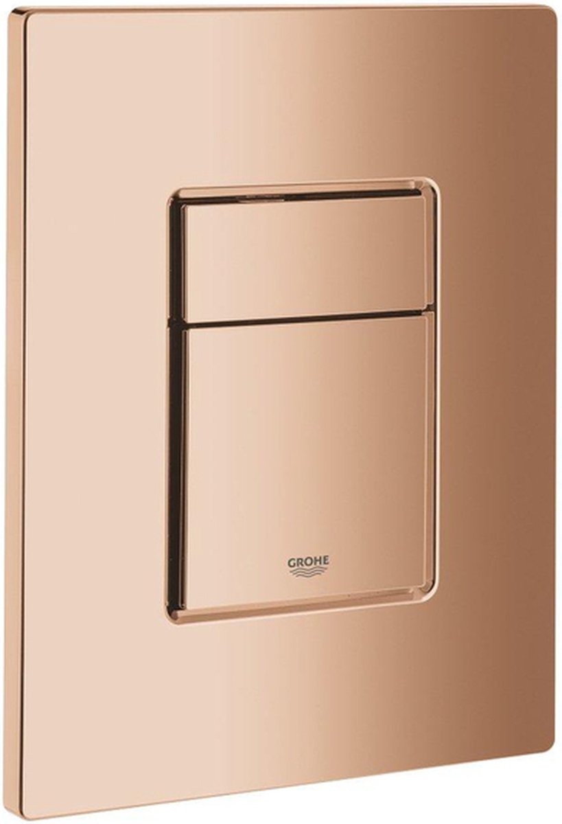 Grohe skate cosmopolitan bedieningsplaat - dualflush - horizontaal verticaal - kunststof - warm sunset (koper)
