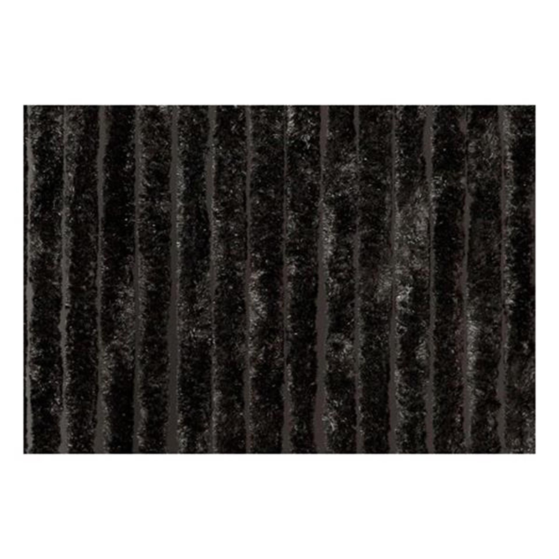 Wicotex kattenstaart deurgordijn 90x220 zwart 100% polypropyleen