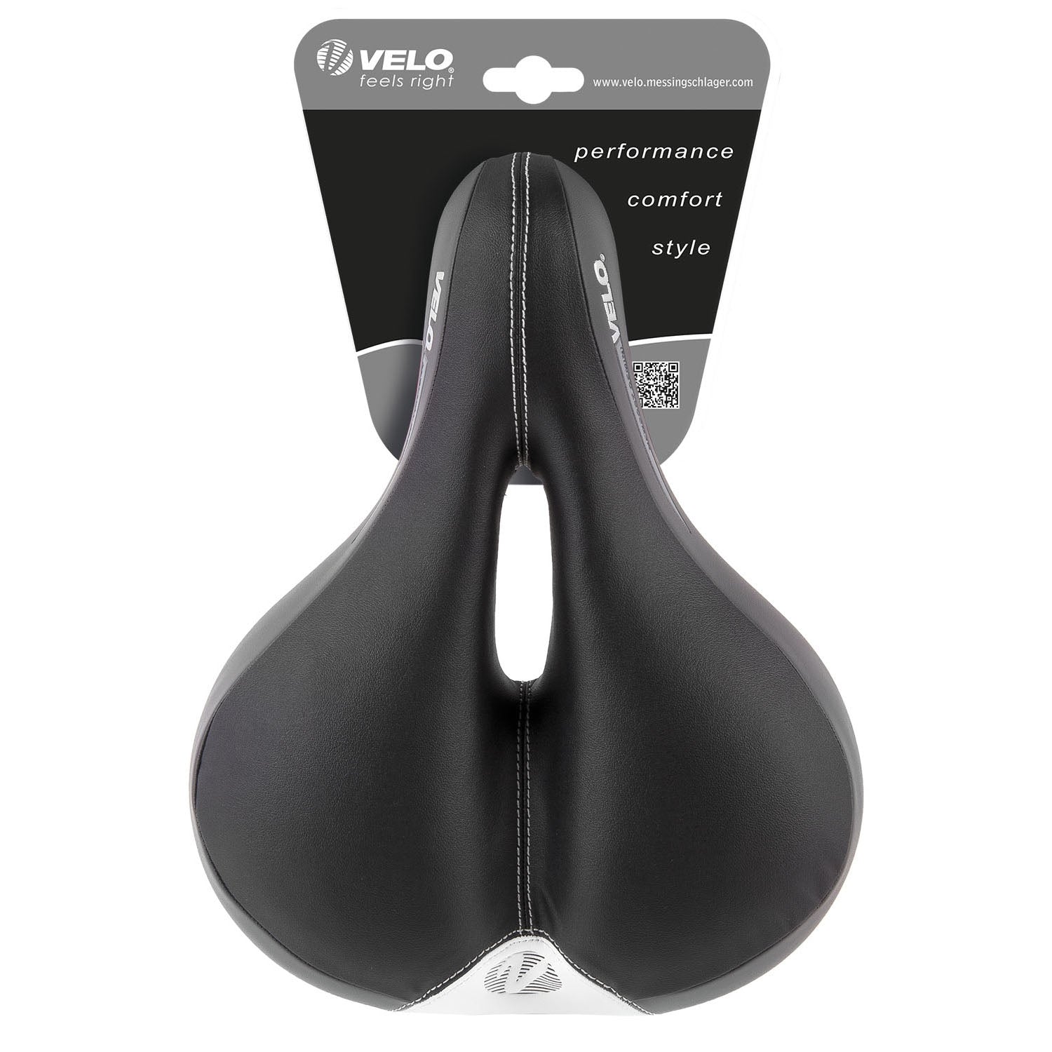 Selle Velo Gemini Newport L272xb212, sans sangle (paquet suspendu).