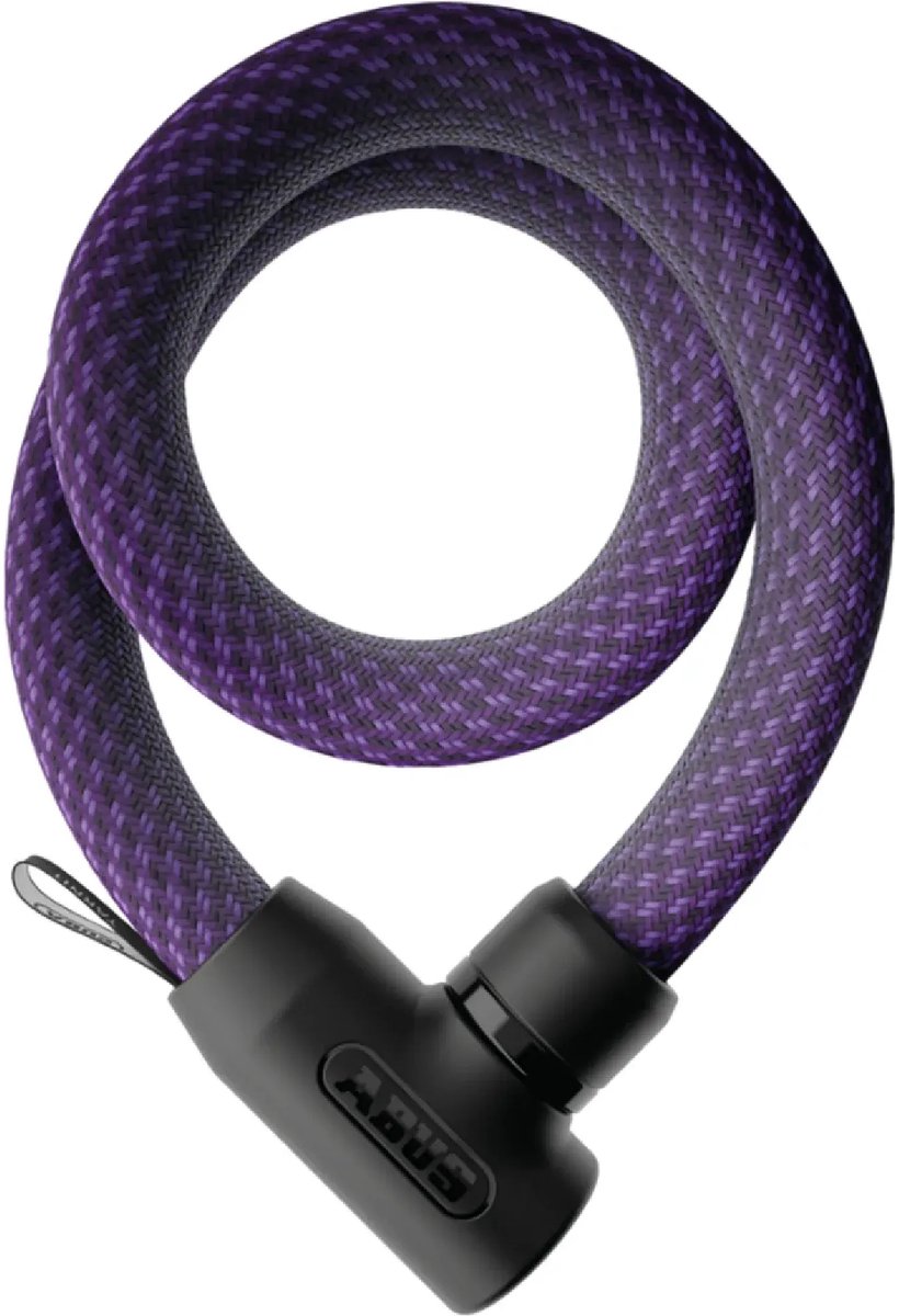 Abus fietsslot textiel-kettingslot - yarnit™ 4004k - security level 7 - paars - 110 cm - geschikt voor elektrische fietsen en stadsfietsen - lichtgewicht - slechts 0,88 kg