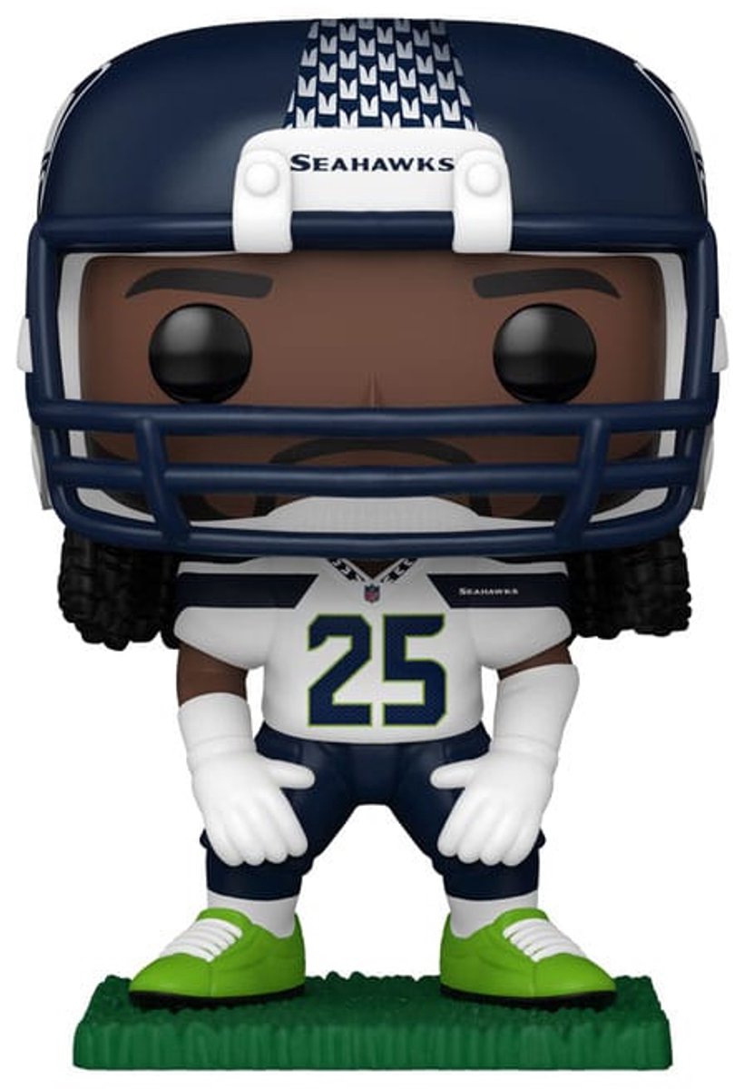 Funko nfl: legends pop! sports vinyl figure legends- richard sherman(seahawks) 9 cm pop! figuur