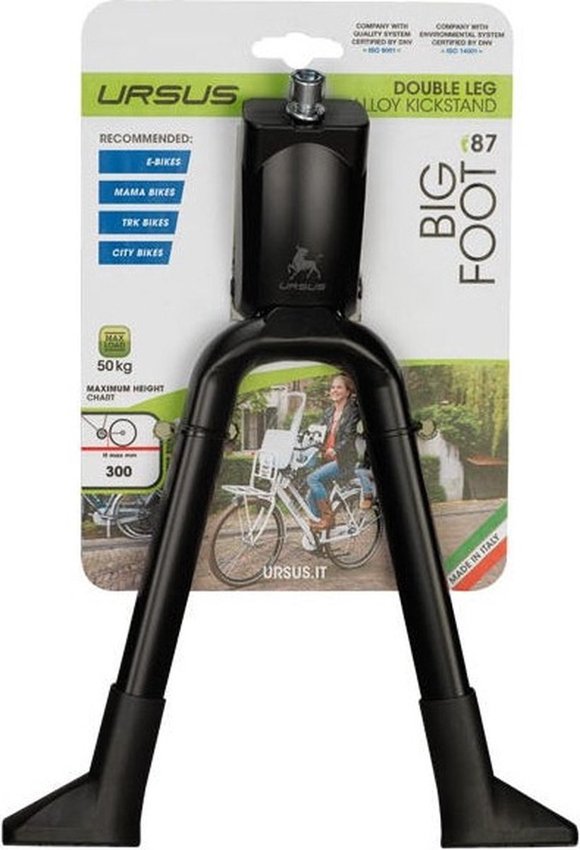 standaard dubbel BigFoot staal 28 inch zwart