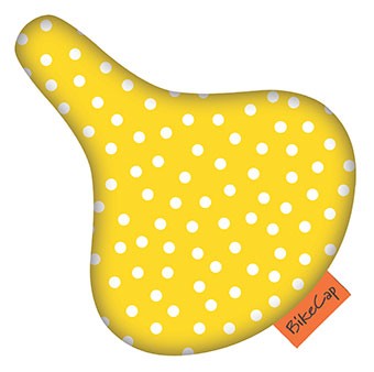 Zadeldek BikeCap ​​Geel Stippen Klein
