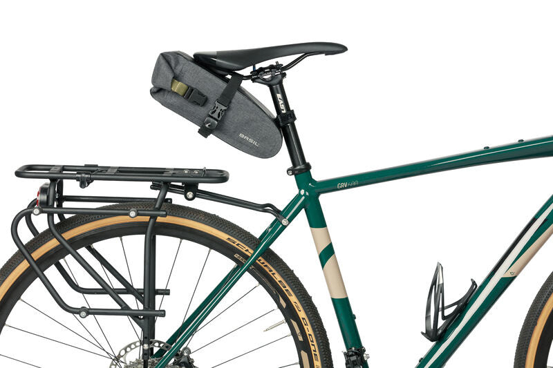 Basil Navigator Storm zadeltas - compacte fietstas - unisex - fiets - zwart