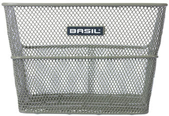 Basil Cento Flower S - fietsmand - achterop - olive green