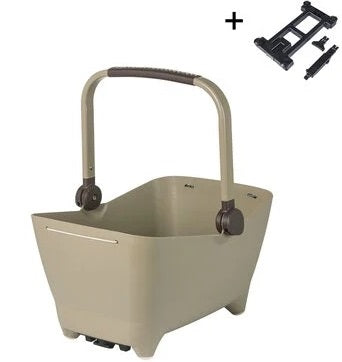 Basil hondenfietsmand buddy mik - biscotti bruin