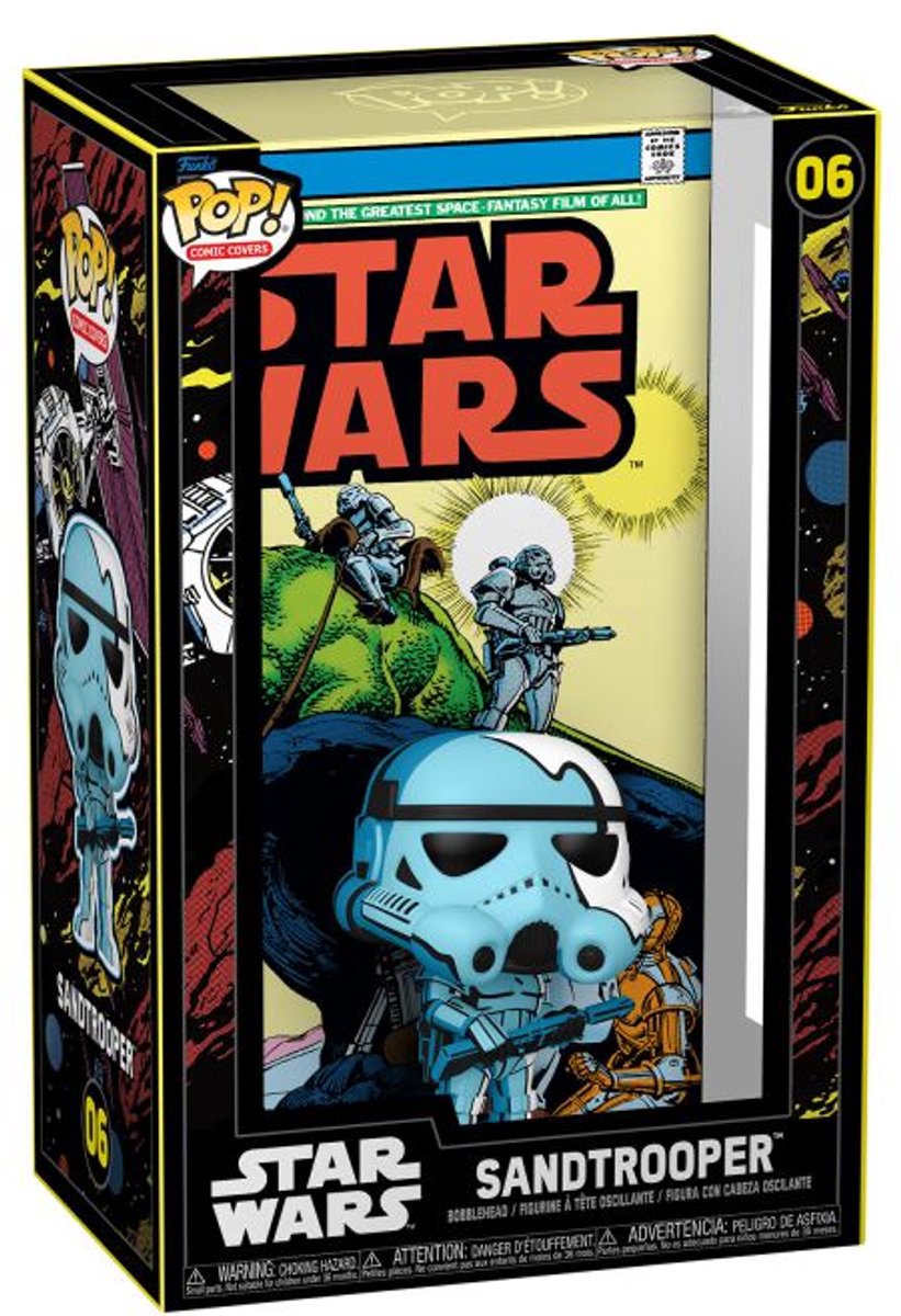 Funko star wars sandtrooper (1977) (comic cover) vinylfiguur 06 pop! meerkleurig