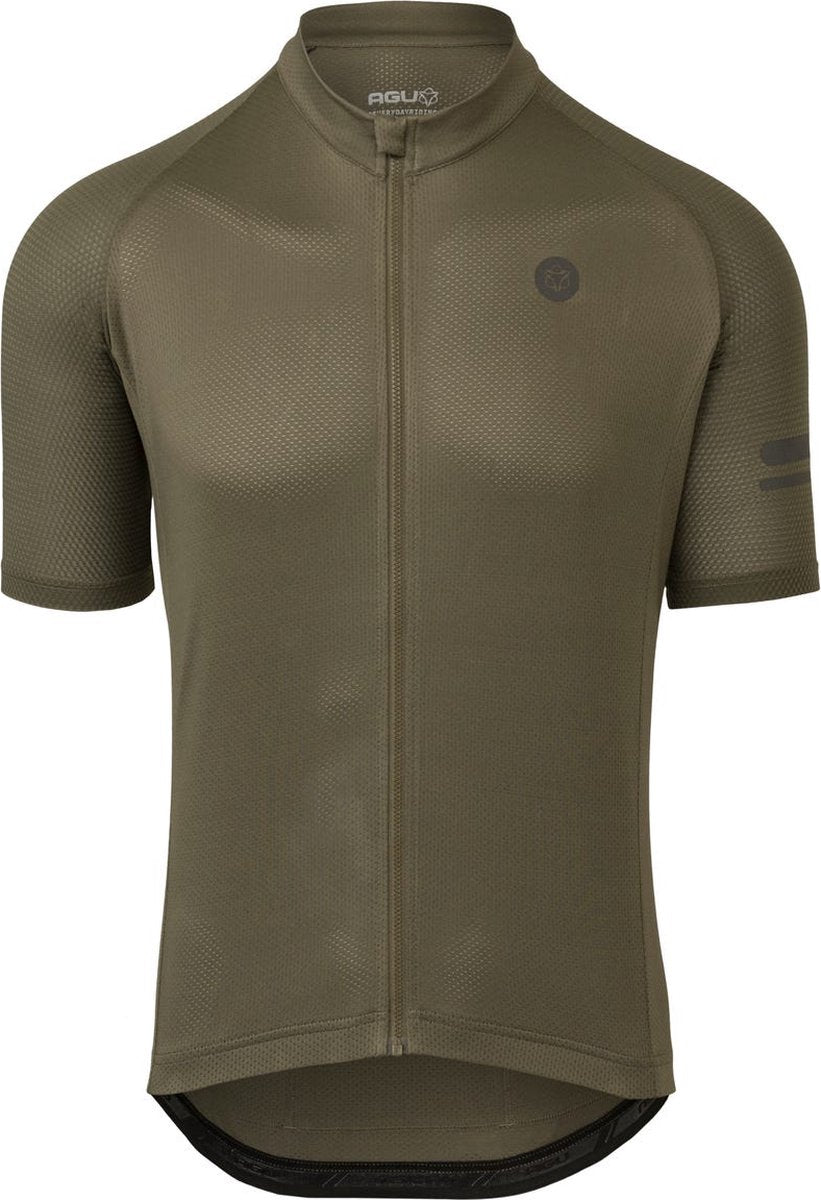 Agu essential fietsshirt heren - korte mouwen - army green - maat xxl