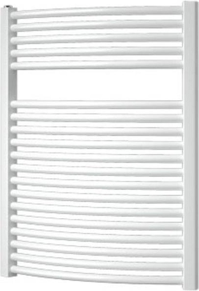 Plieger onda designradiator - handdoekradiator – 76.4 cm x 58.5 cm - 528 watt - wit