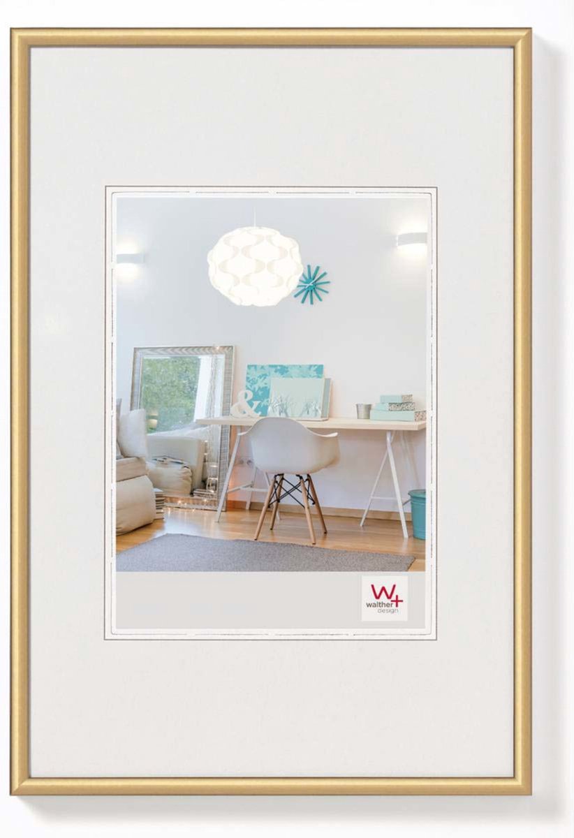 Walther new lifestyle - kunststof lijst - fotoformaat 15x20 cm - goud