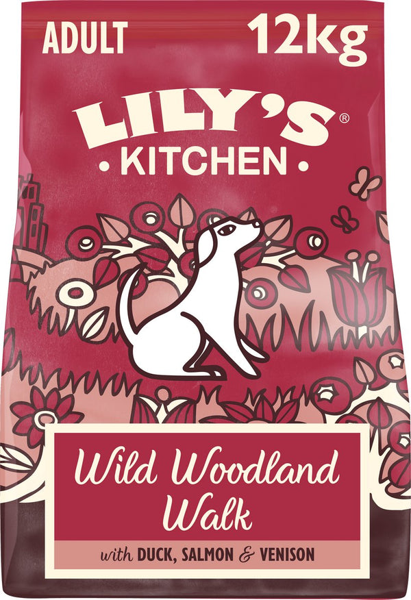 Lily's kitchen - hondenvoer - droogvoer - eend, zalm en hert - 12 kg