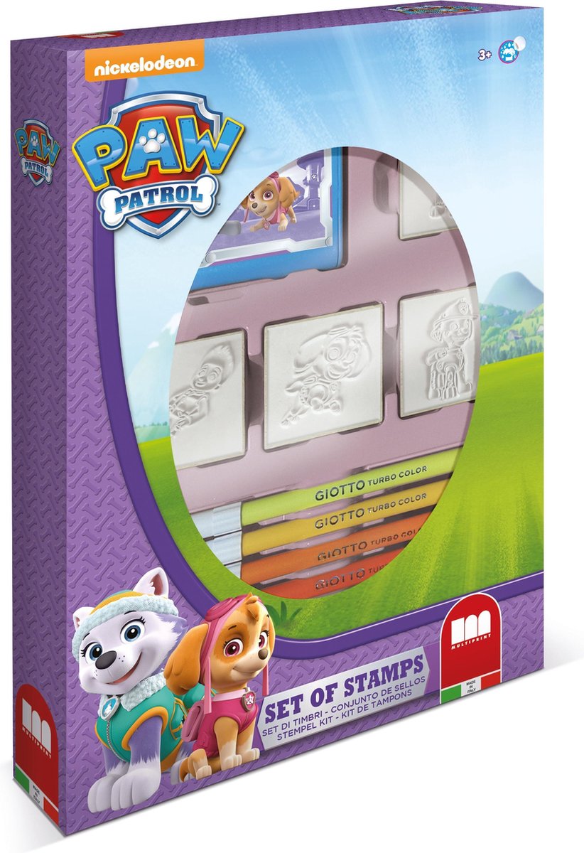 Multiprint Paw Patrol Skye stempelset met 4 stempels