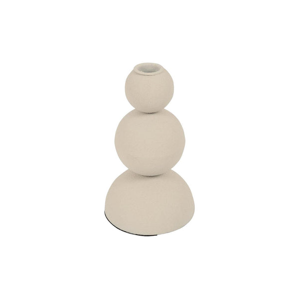 Countryfield kandelaar saris s crème ø10xh17,5cm