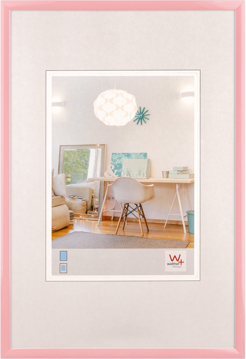 Walther new lifestyle - kunststof lijst - fotoformaat 40x50 cm - roze